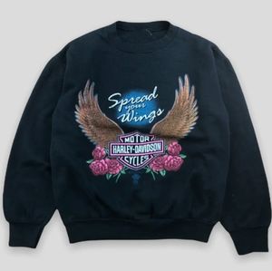 Harley Davidson Spread Your Wings sweatshirt SZ M or L 🖤ISO🖤
